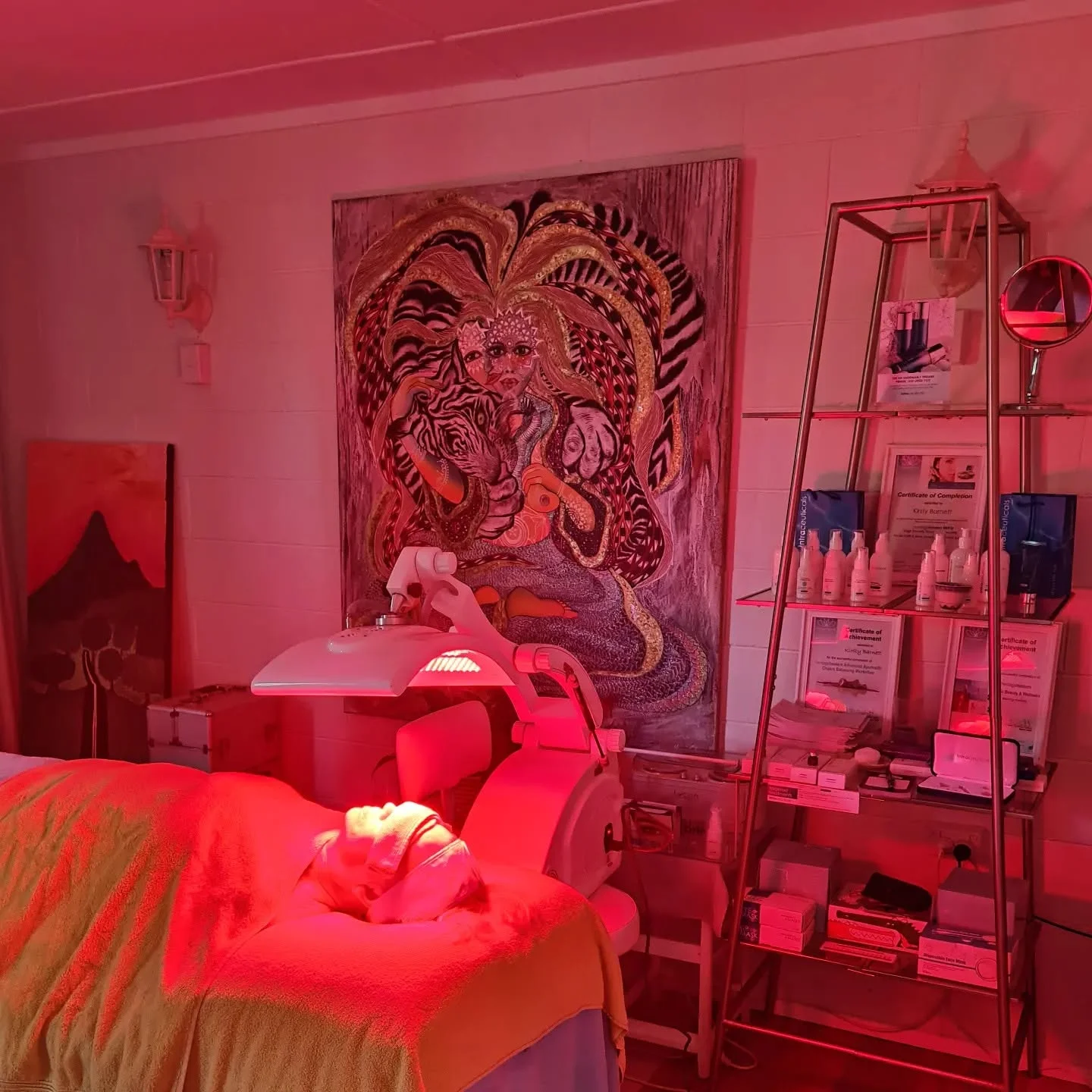 LED light therapy treatment at Ozone Beauty & Medi Spa
